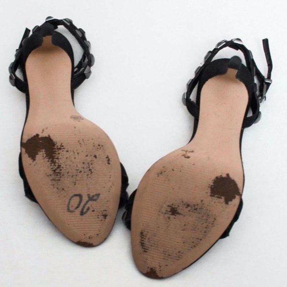 Open Toed Ankle Strapped Cone Heels - Picture 5 of 5